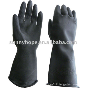 33cm black butyl rubber glove